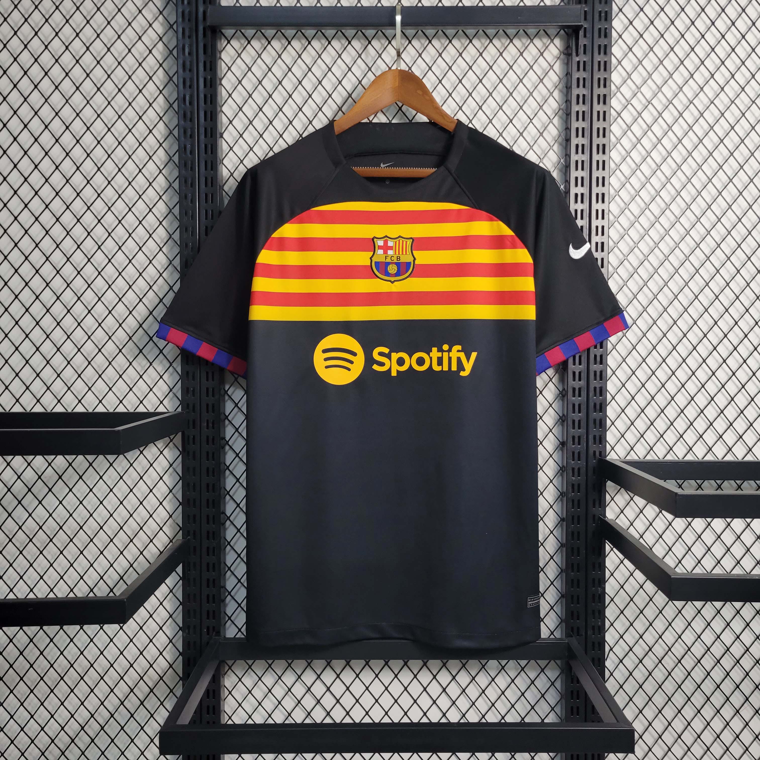 2023-2024 Barcelona Black Training JerseyFootball Shirt 1:1 Thai Quality