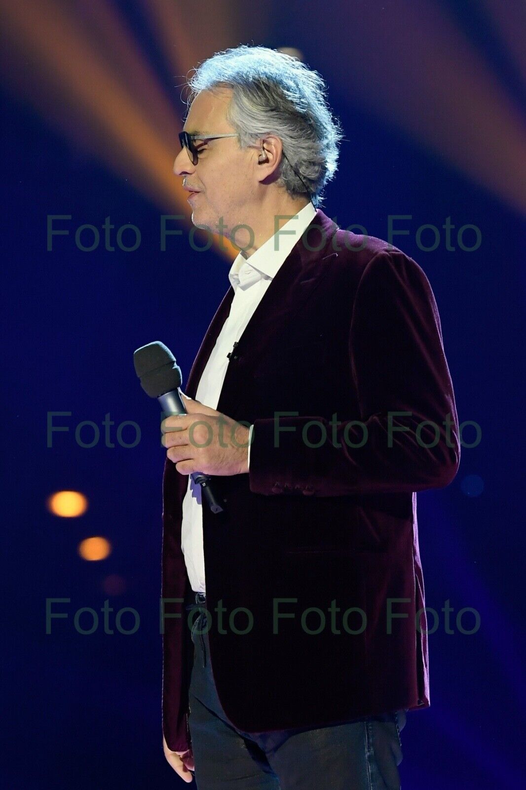 Andrea Bocelli Tenor Klassik Musik Star Foto 20 x 30 cm ohne Autogramm (Be-5