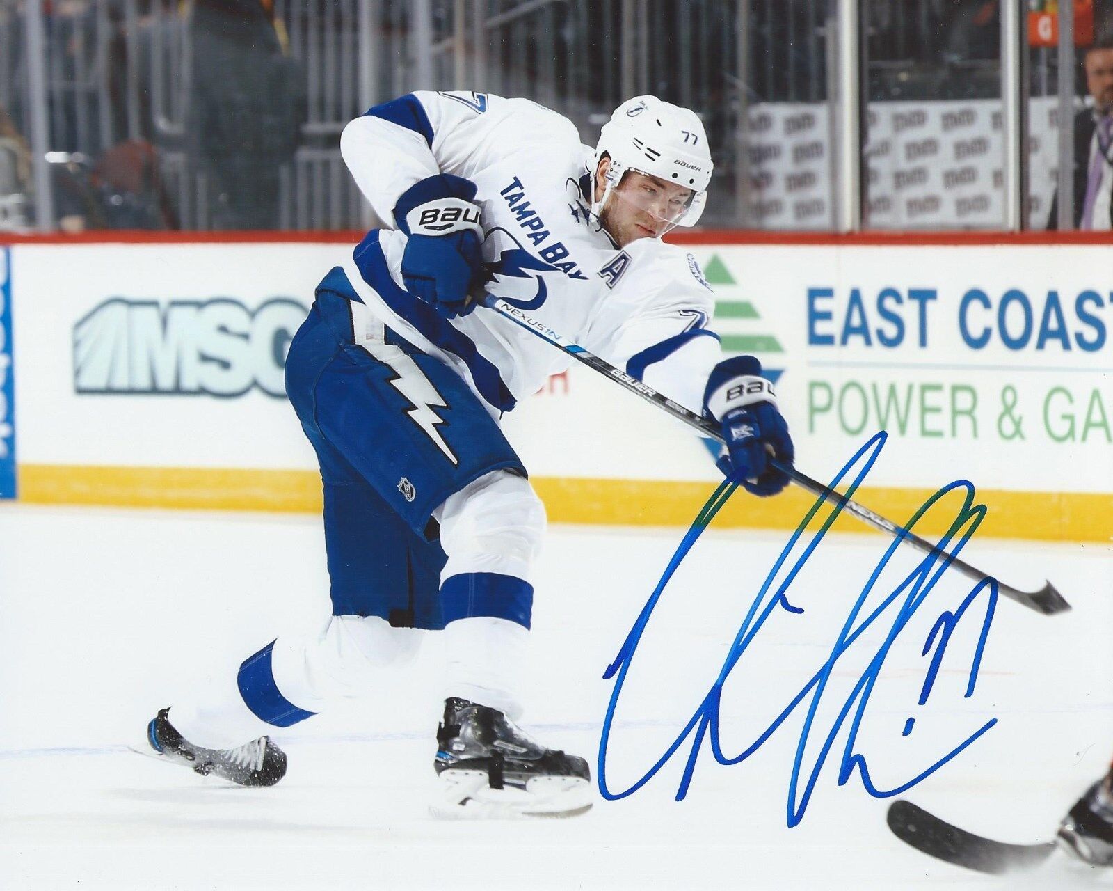 Victor Hedman Signed 8x10 Photo Poster painting Tampa Bay Lightning Autographed COA B