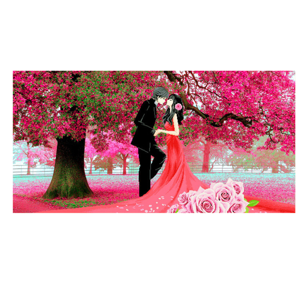 

Wedding - 11CT Stamped Cross Stitch - 150*80CM (Big Size), 501 Original