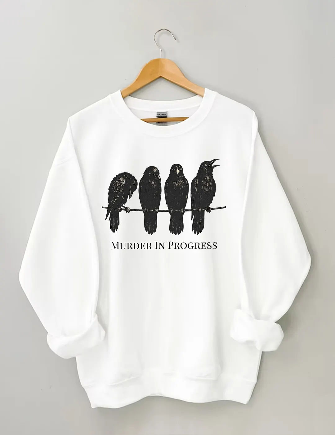 Halloween Funny Crow Sweatshirt
