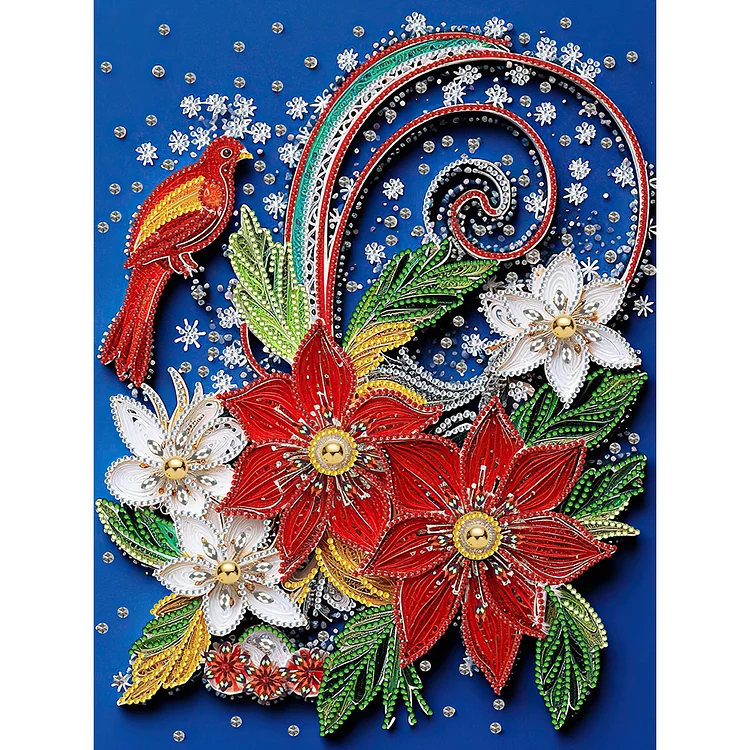 Flower Quilling 30*40CM (Canvas) Special Drill Diamond Painting gbfke