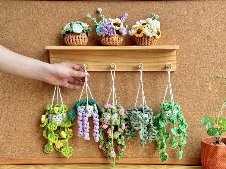 Hanging crochet plant pendant—【Digital Pattern】