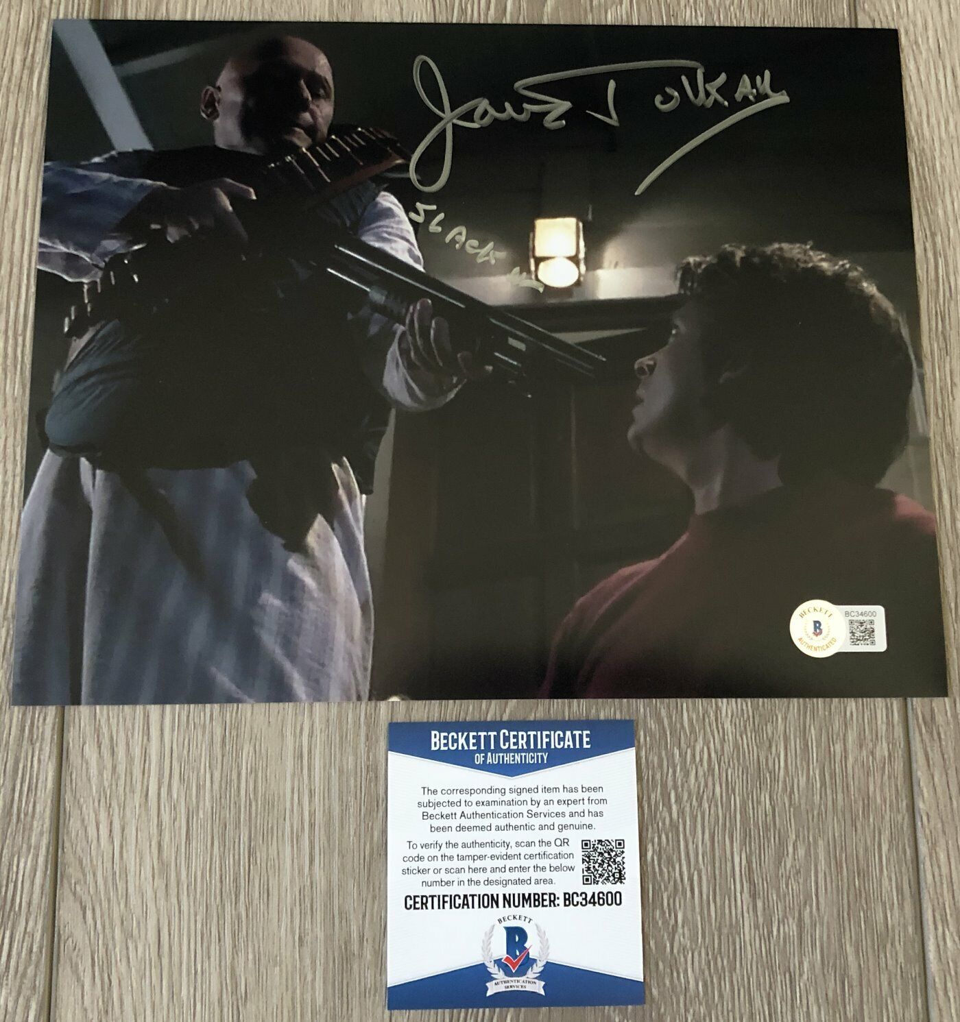 JAMES TOLKAN SIGNED BACK TO THE FUTURE 2 SLACKER 8x10 Photo Poster painting A & BECKETT BAS COA