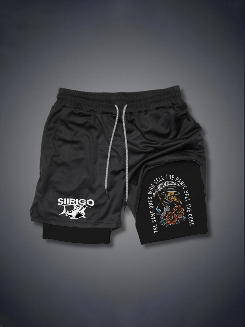 The Same Ones Who Sell The Panic Sell The Cure 2 In 1 GYM PERFORMANCE SHORTS