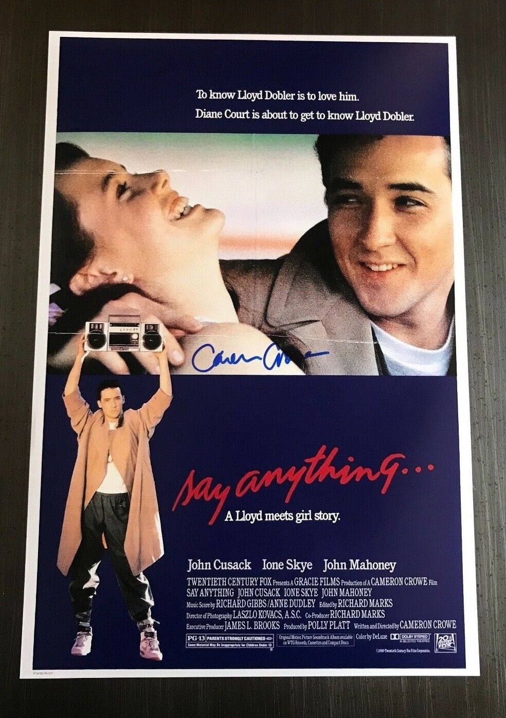 * CAMERON CROWE * signed autographed 12x18 Photo Poster painting poster * SAY ANYTHING * 2