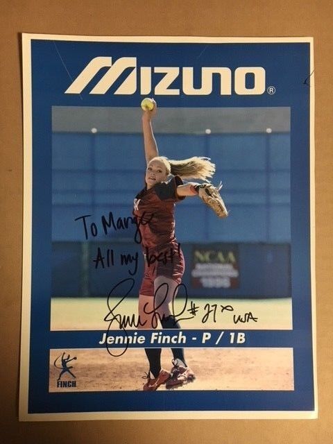 Jennie Finch Softball Signed Autographed 8X10 Photo Poster painting Winding-Up!