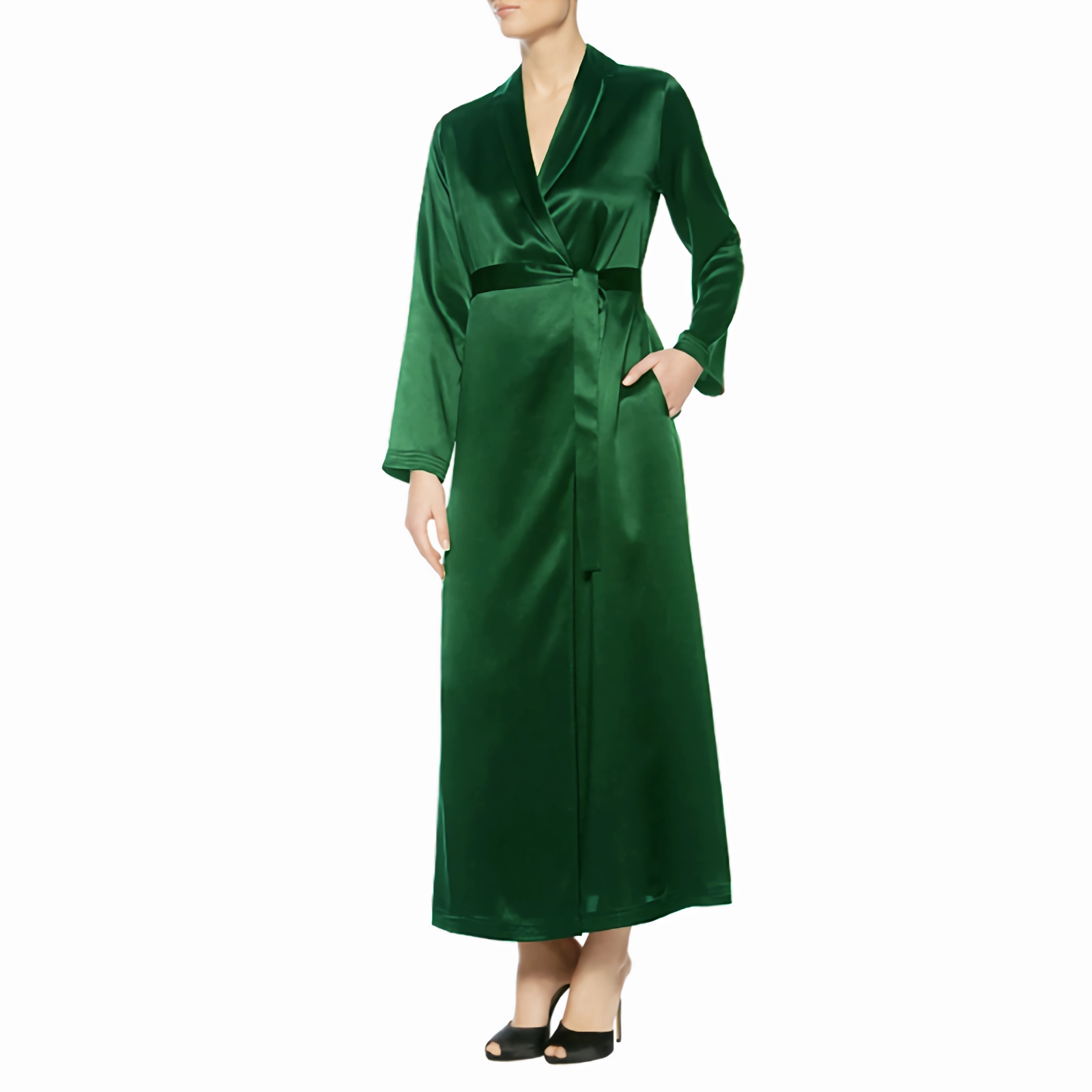 22 Momme Long Silk Robe For Women REAL SILK LIFE