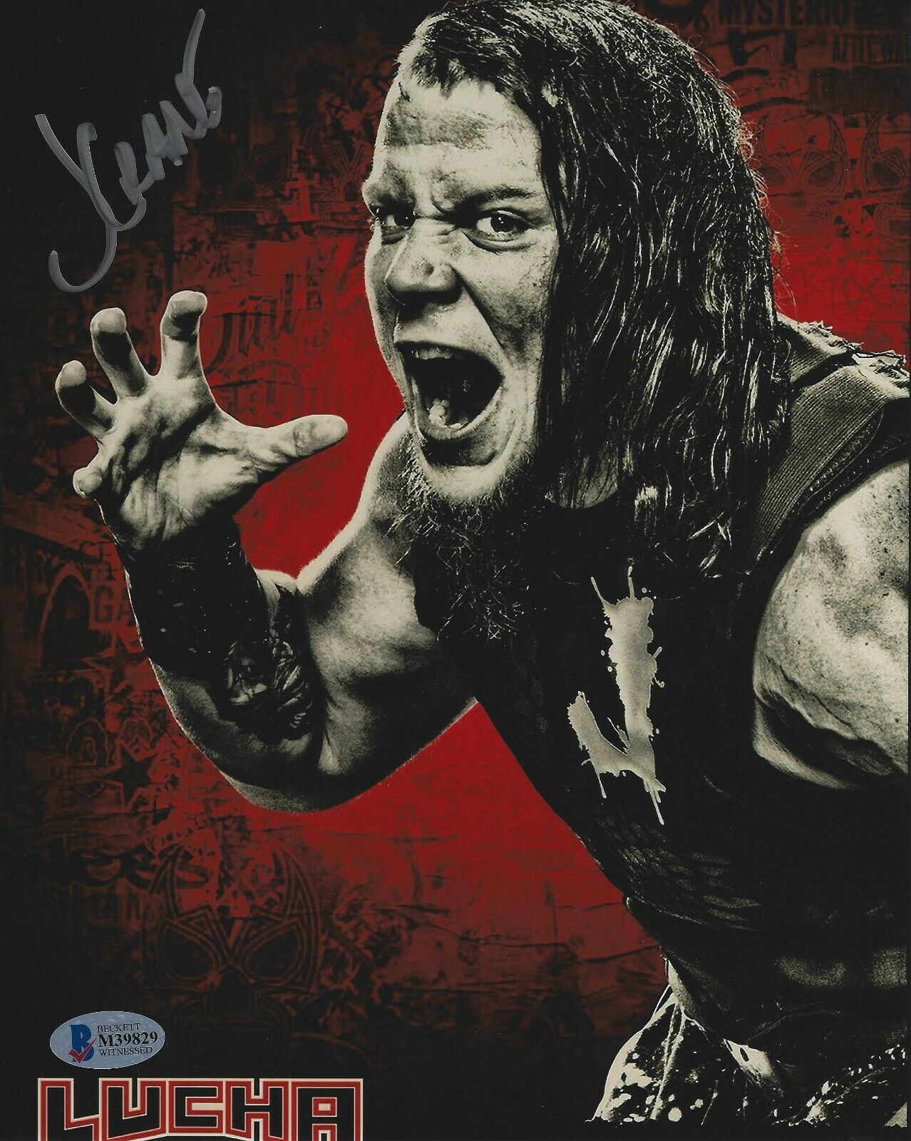 Jeremiah Crane Signed 8x10 Photo Poster painting BAS COA Lucha Underground Sami Callihan WWE PWG