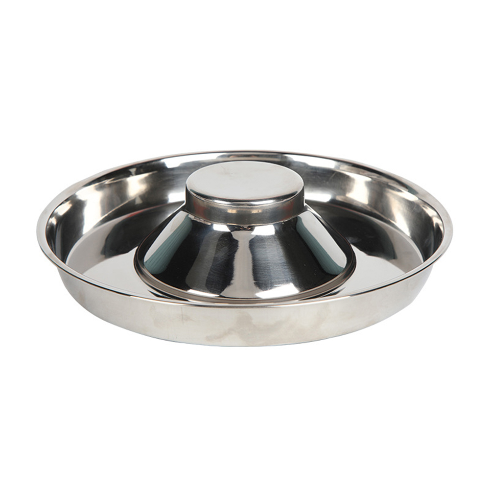

Pet Dog Stainless Steel Slow Food Bowl Prevent Choking Obesity Feeding Bowl, 26cm, 501 Original
