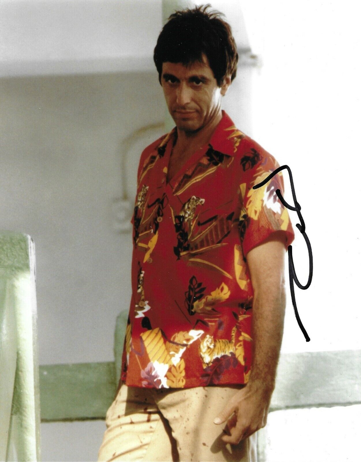 Al Pacino Signed Scarface 10x8 Photo Poster painting AFTAL