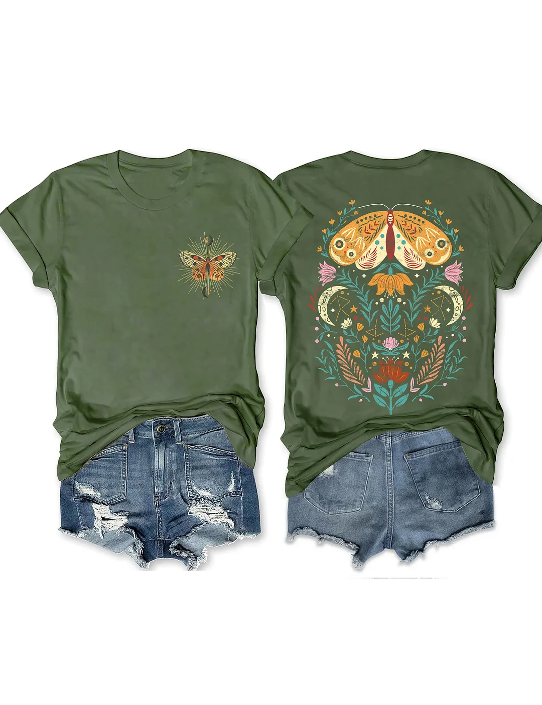 Celestial Moth Butterfly T-shirt