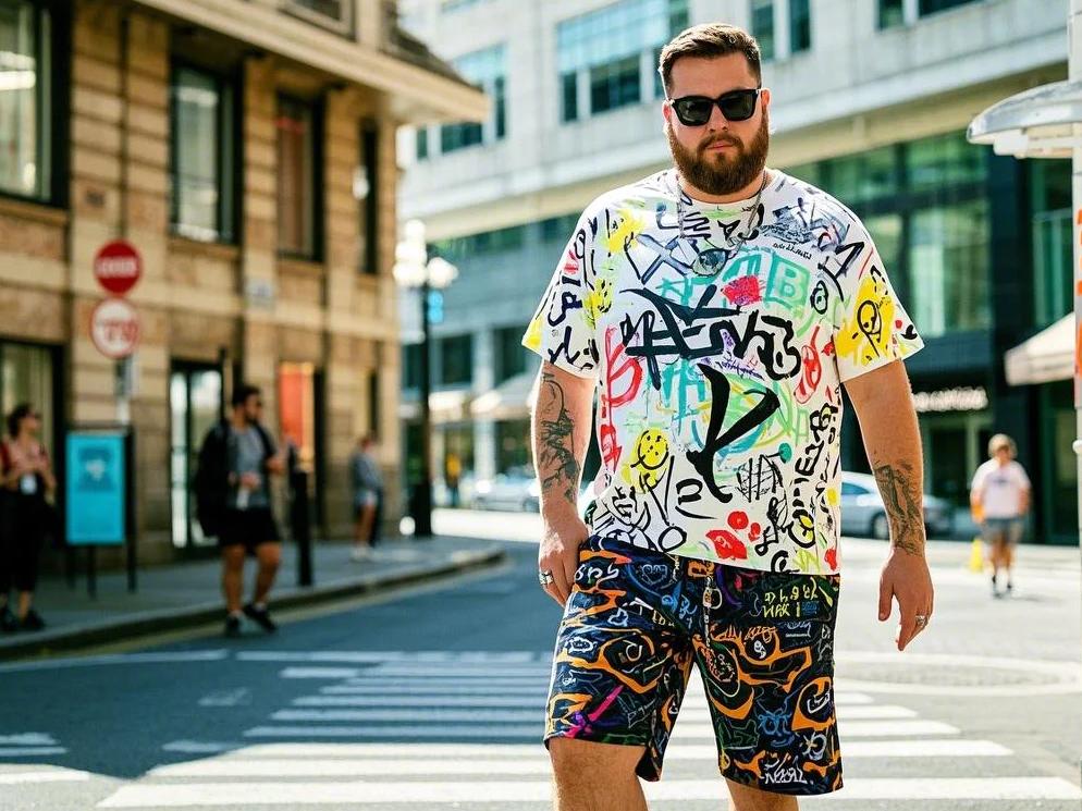 hip-hop big and tall short sets