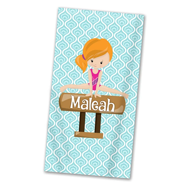 Personalized Gymnast Beach Towel For Summer&Beach|DYTowel180