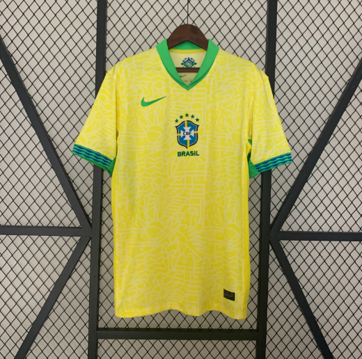 2024 Brazil Home Football Shirt Thai Quality