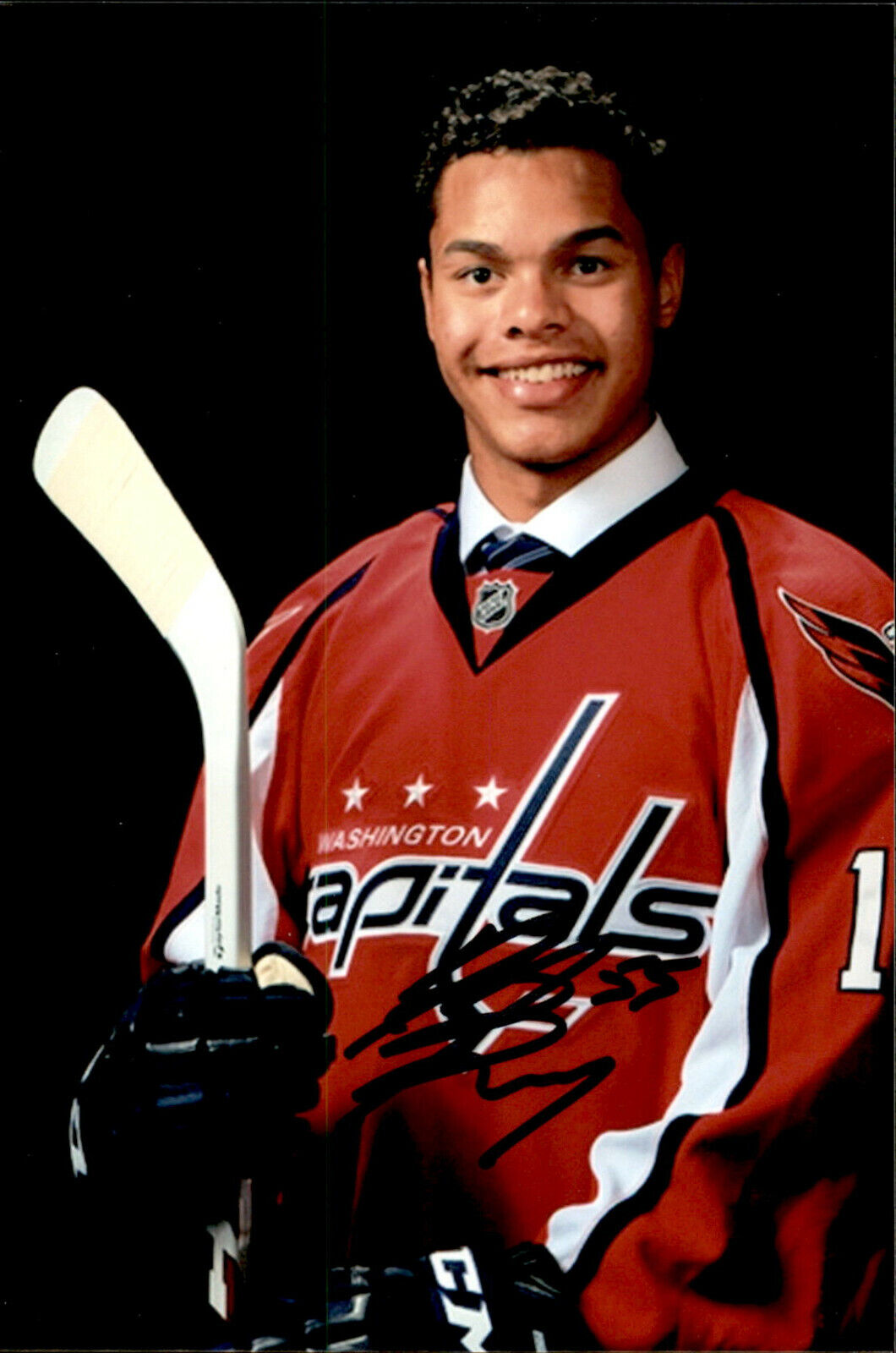 Madison Bowey SIGNED 4x6 Photo Poster painting WASHINGTON CAPITALS