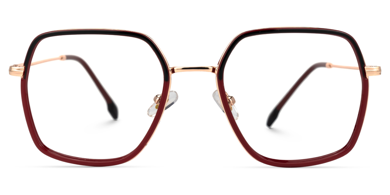 Wendi Rot Quadratisch Brille Rot