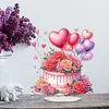 DIY Flower Cake Acrylic Special Shape Diamond Painting Desktop Ornaments