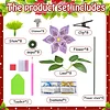 8Pcs 3D Purple Artificial Flowers DIY Desktop Diamond Art Kit