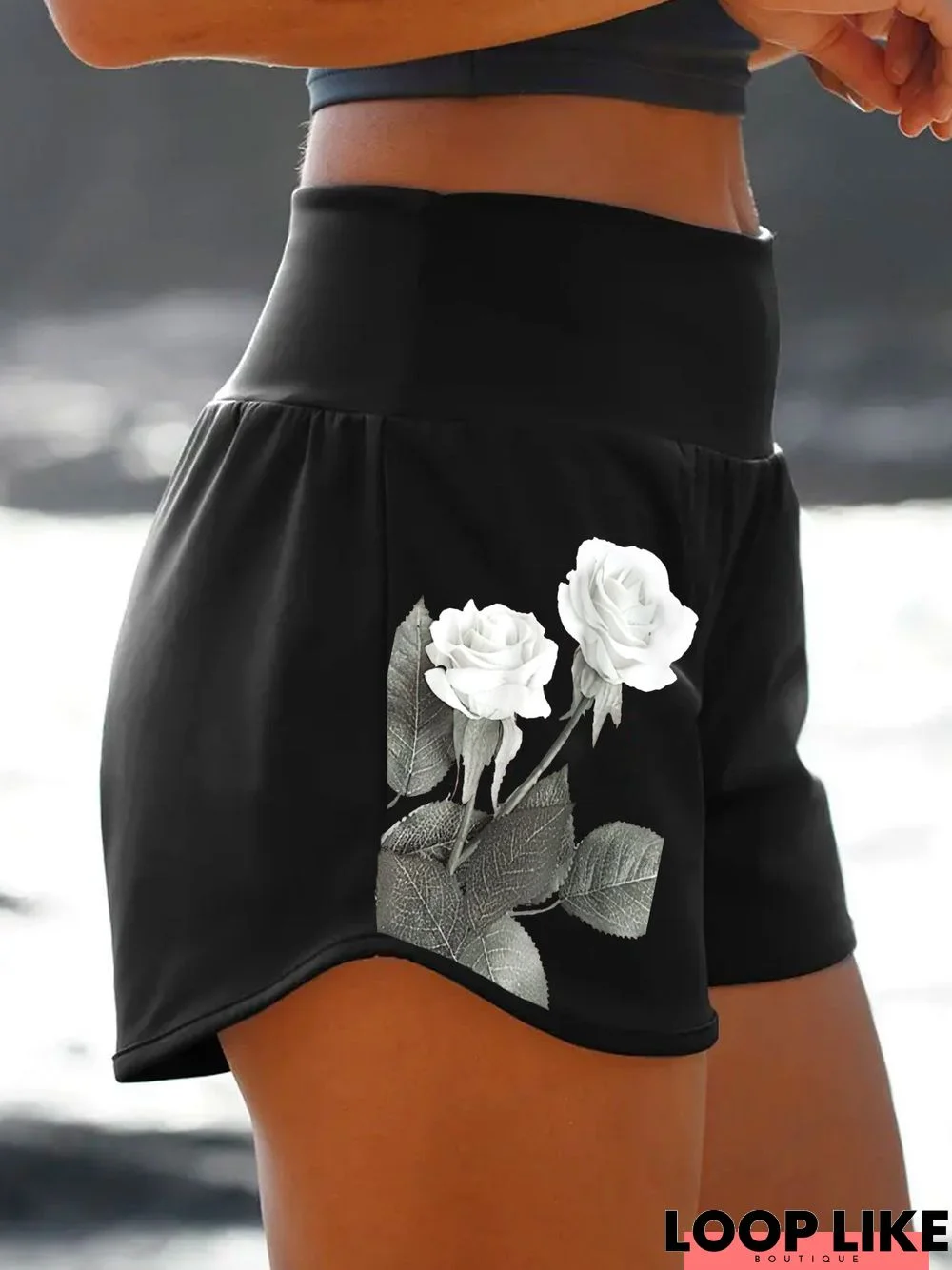 Floral Loosen Casual Shorts