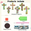 6Pcs Kreuz - 5d DIY Handwerk Aufkleber Magnet