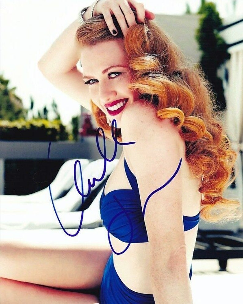 Mireille enos signed autographed sexy bikini Photo Poster painting