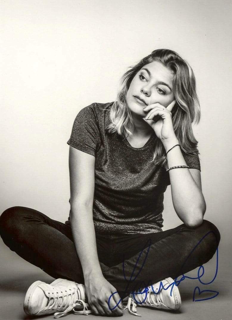 Louane Emera SINGER and ACTRESS autograph, In-Person signed Photo Poster painting