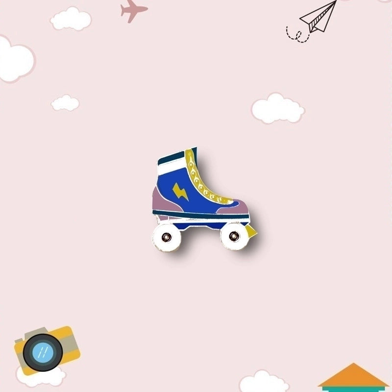 5 Pieces Cute Pin Geometric Rainbow Heart Shape Alloy Enamel Women’S Brooches