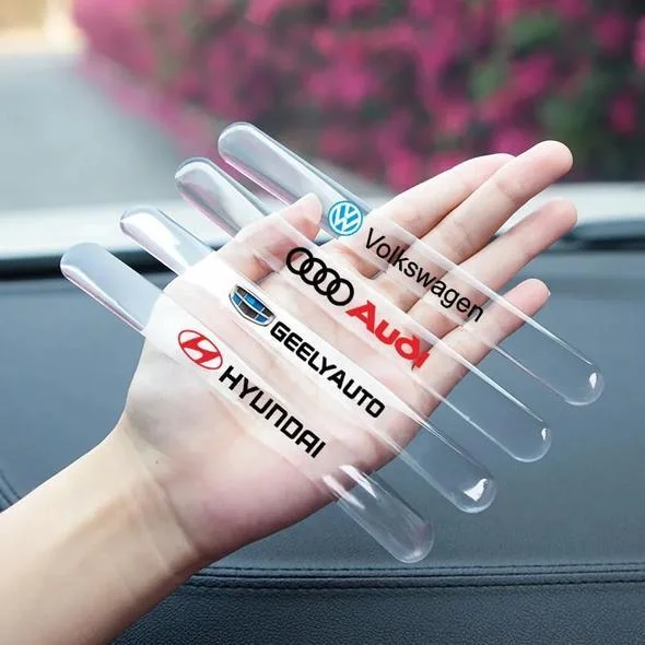 Fibre nano door handle protector bumper sticker