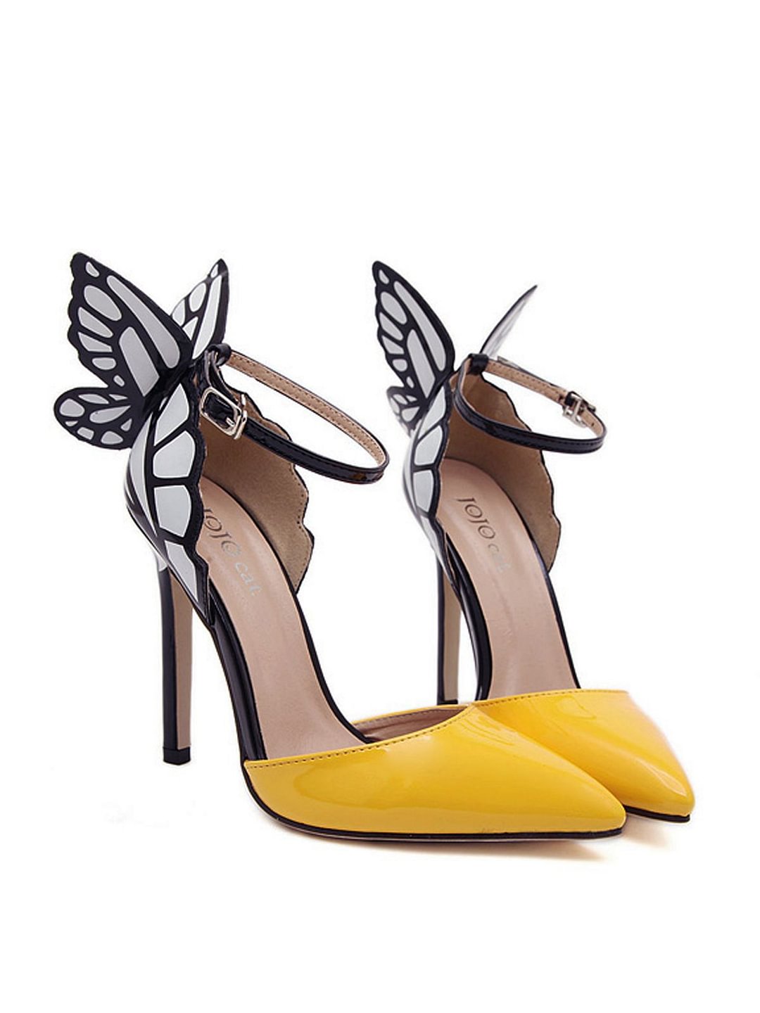 Retro Butterfly Decor Pointed Shoes