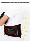 Motorcycle Waist Protector Brace Summer Breathable Waist Support Belt Red
