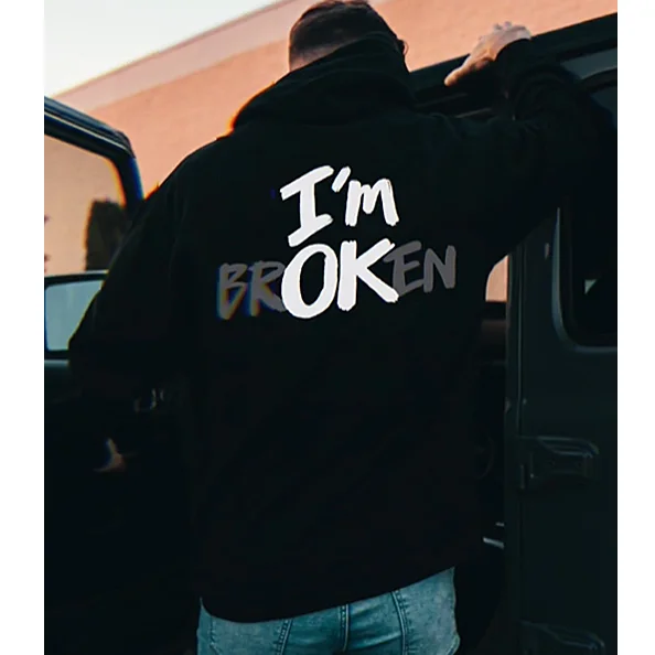 "I'm Broken" Hoodie-barclient