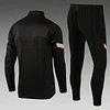 2021/2022 Psg Paris Saint-Germain Half-Pull Training Suit Black Set love fball