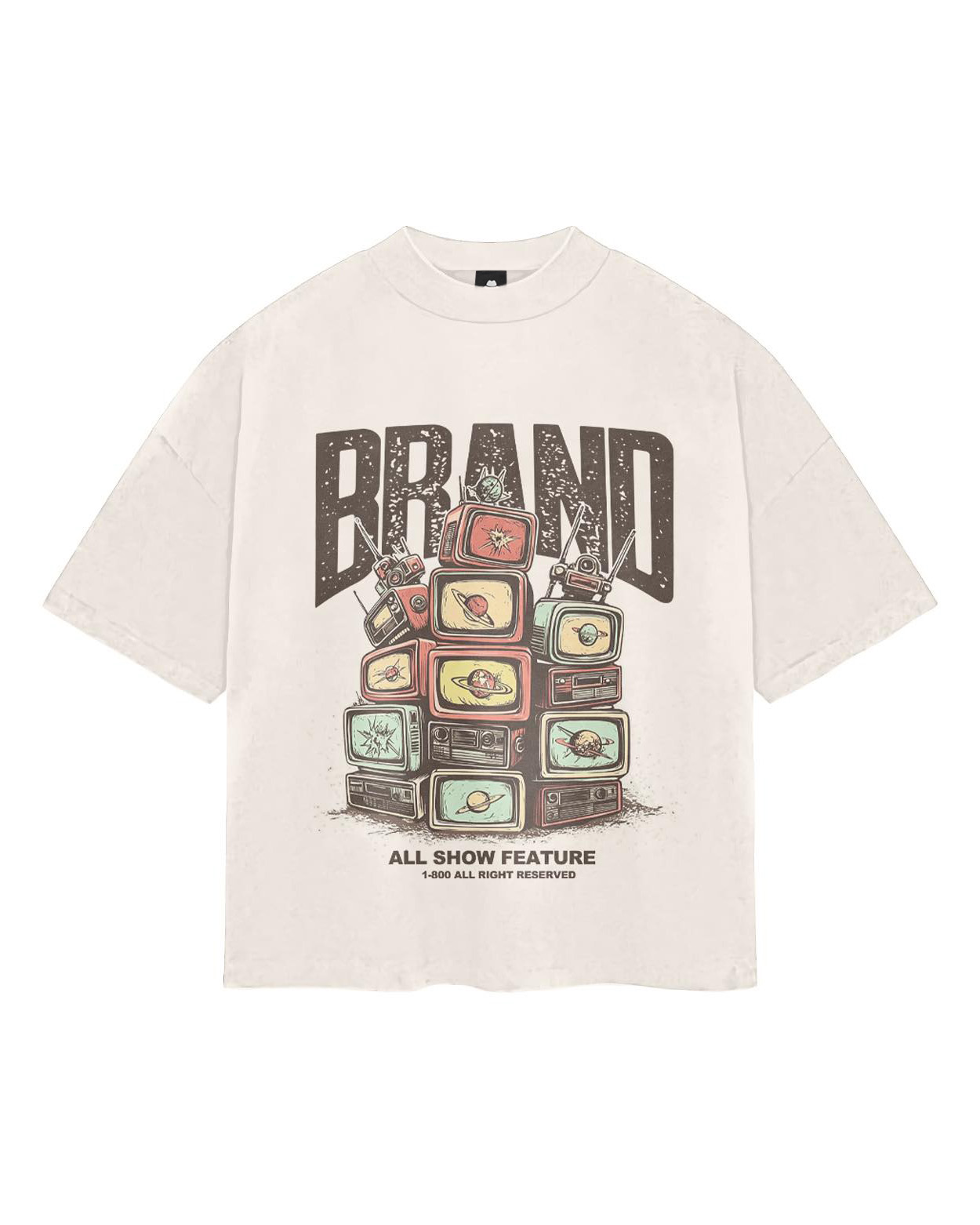 Plus Size Men Must-have Fashion Street View TV Trend T-shirt