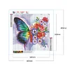 Diamond Painting -DIY Round Drill Butterfly(40*40 CM)