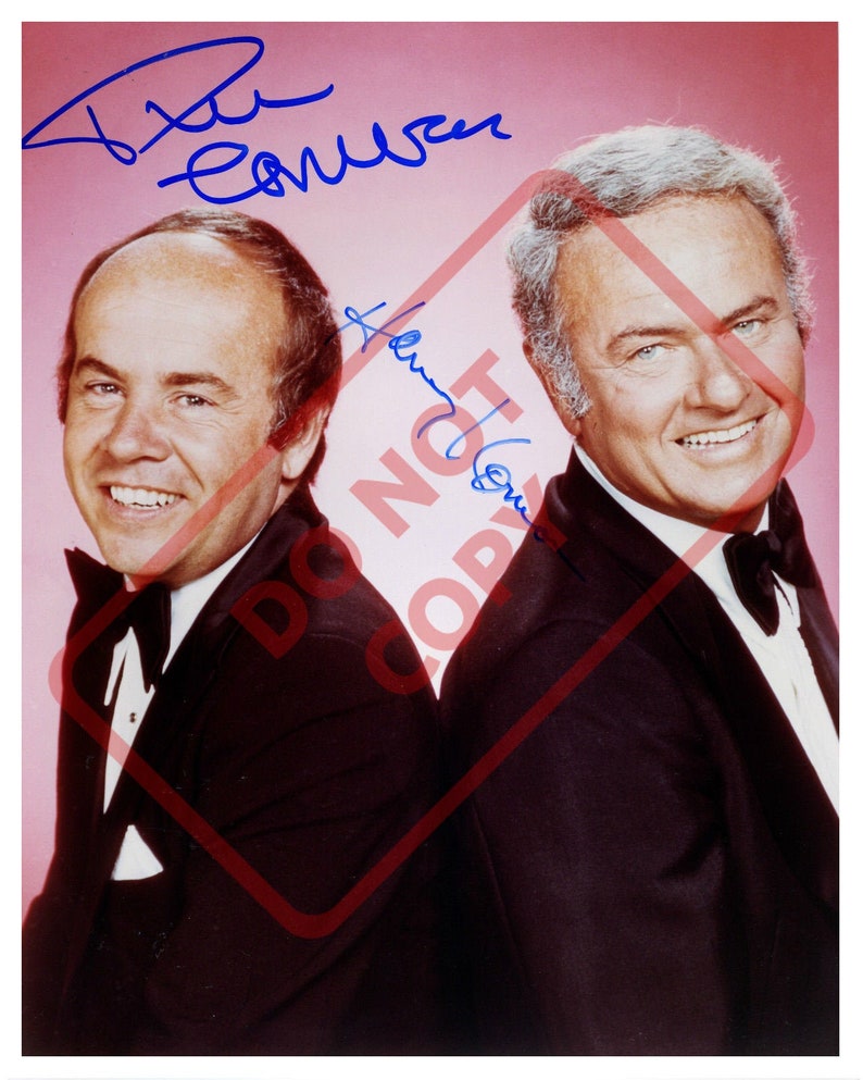 Tim Conway Harvey Korman Vintage 8.5x11 Autographed Signed Reprint Photo Poster painting