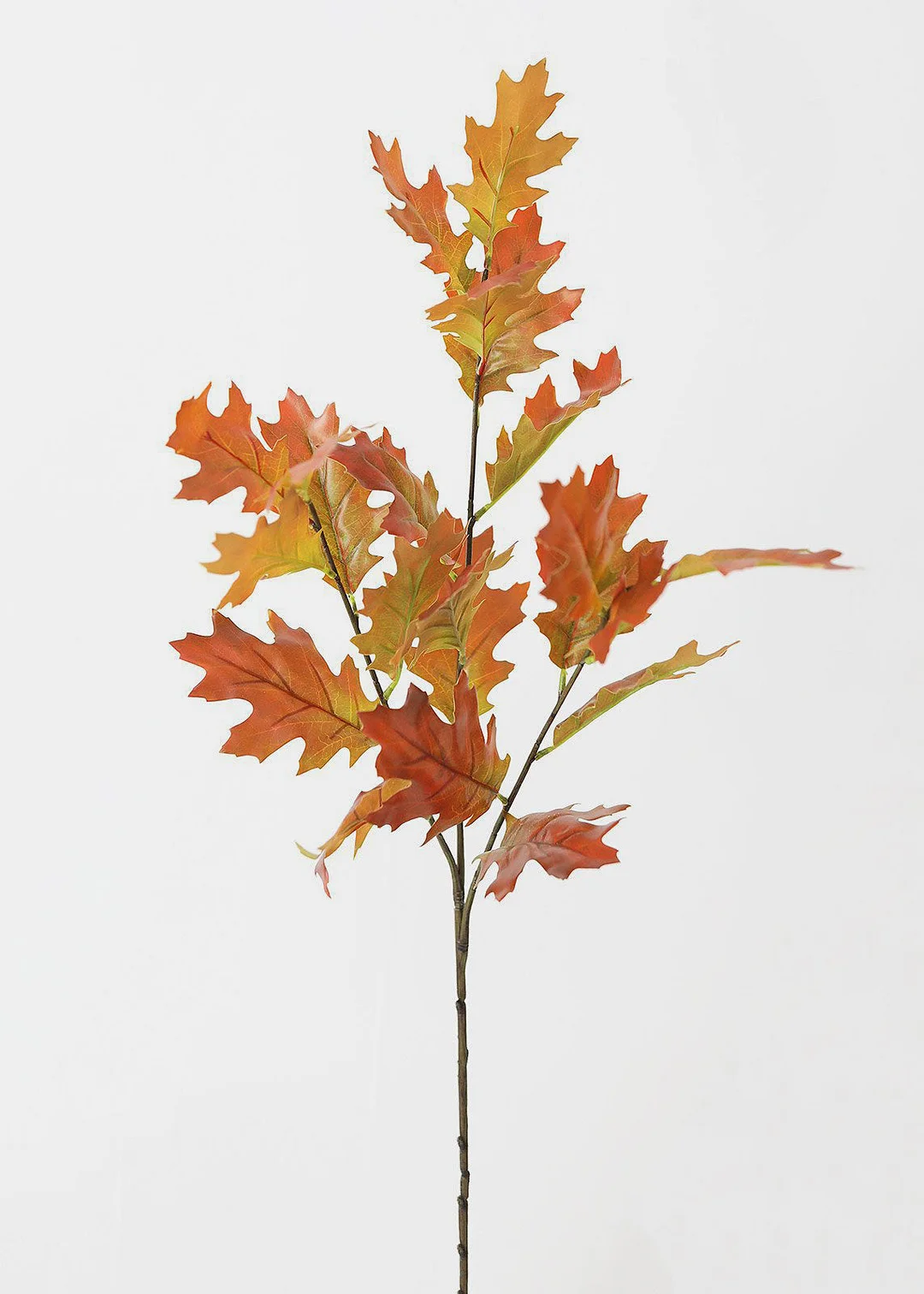 Artificial Fall Oak Leaf Branch - 38"