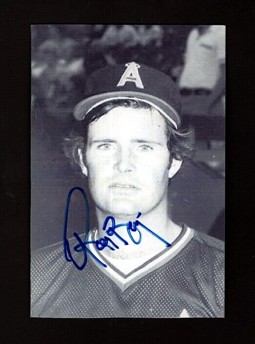 1979-80 RALPH BOTTLING-CALIFORNIA ANGELS AUTOGRAPHED 4X6 POSTCARD Photo Poster painting