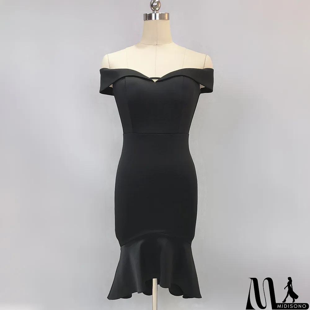 MidiSono - Women Spring Off Shoulder Mermaid Wedding Dress