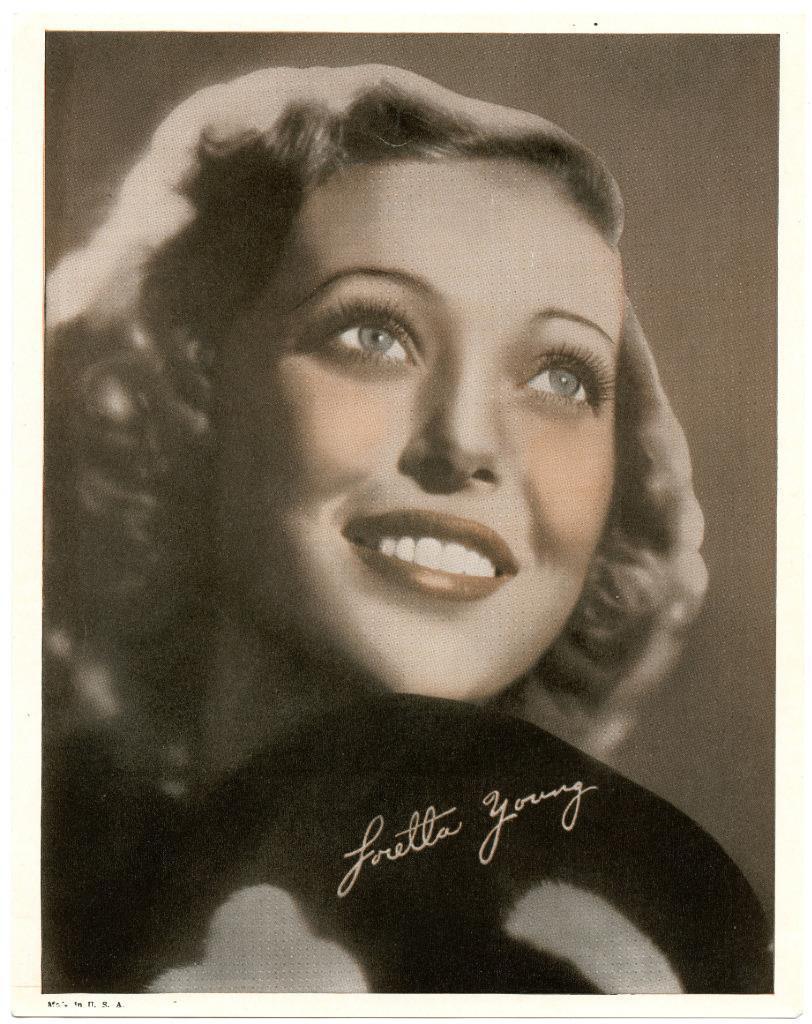 1932 Promo Photo Poster painting Loretta Young Color Movie Studio Promo Best Actress Oscar