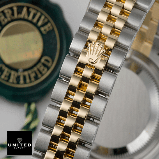 Rolex Lady-Datejust 279173-0019 Jubilee Bracelet on the Rolex logo Replica