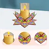 Mandala lotus acrylique DIY peinture en diamant porte-bougies sans bougies table de table de table pour d&eacute;butants adultes