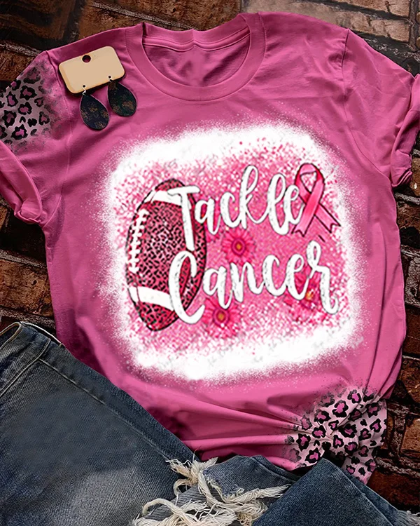 Breast Cancer Print T-Shirt