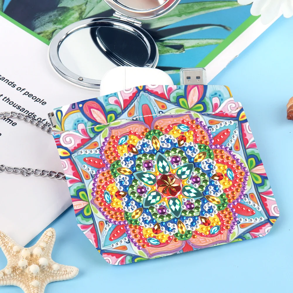 DIY Mandala Art Special Shape PU Diamond Painting Wallet Gifts for Women