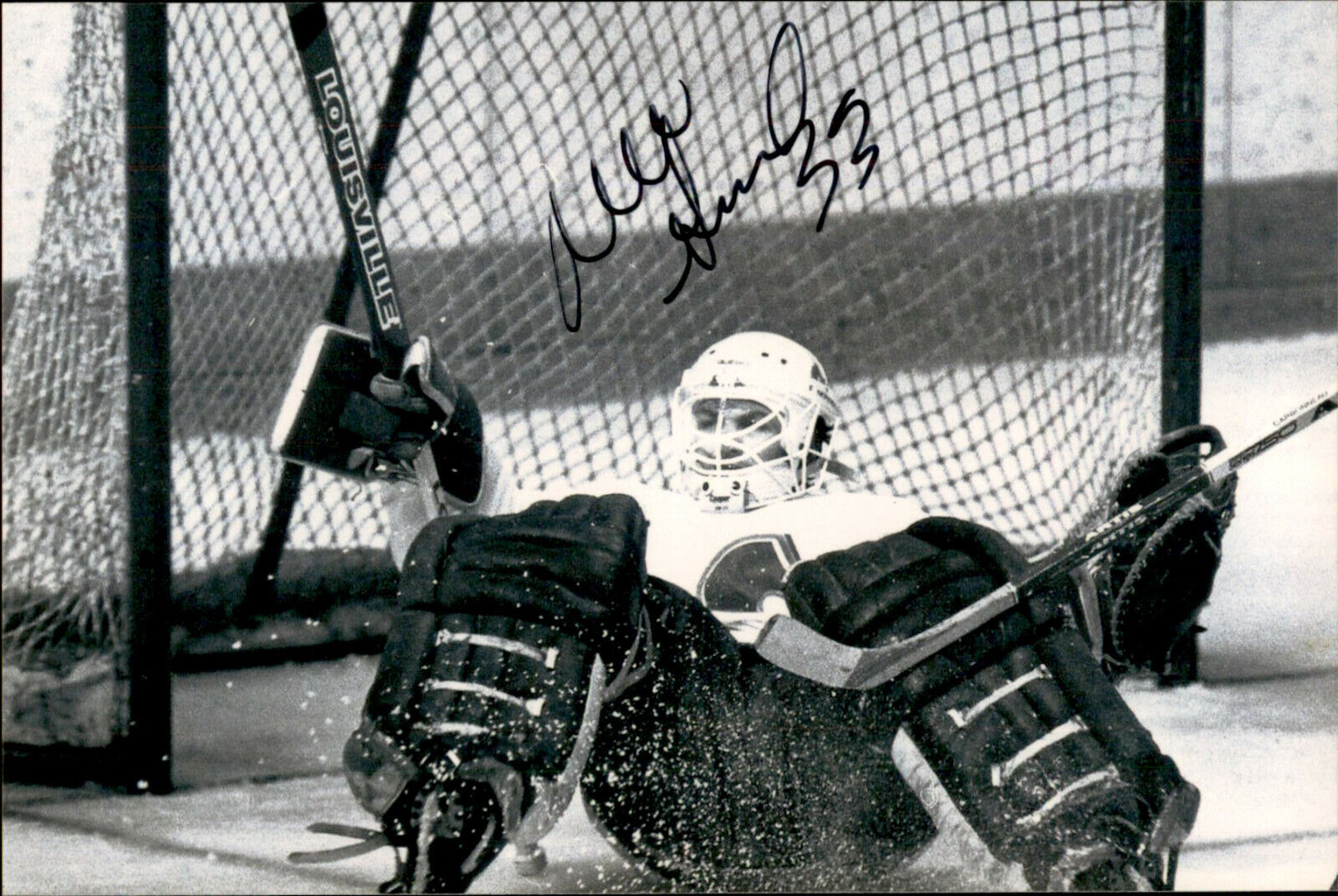 Mario Gosselin SIGNED autographed 4x6 Photo Poster painting QUEBEC NORDIQUES #2