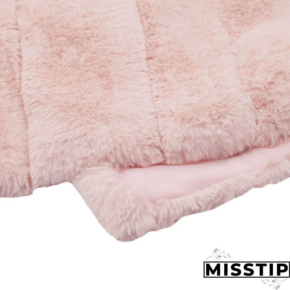 Women Winter Top Fashion Faux Fur Coat Elegant Thick Warm Outerwear Fake Fur Ladies Jacket Coat