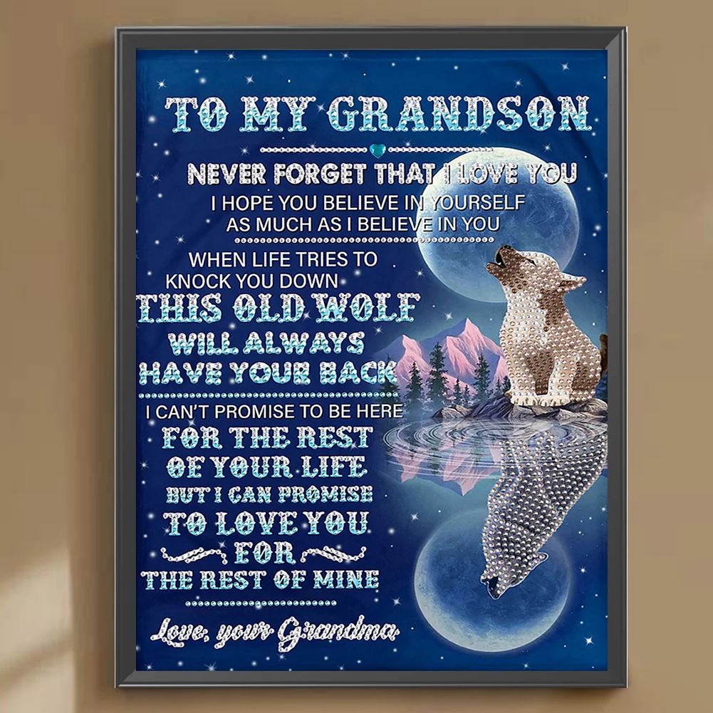 Diamond Painting 5D DIY Full Special Shape Drill English Letters Poster Kit