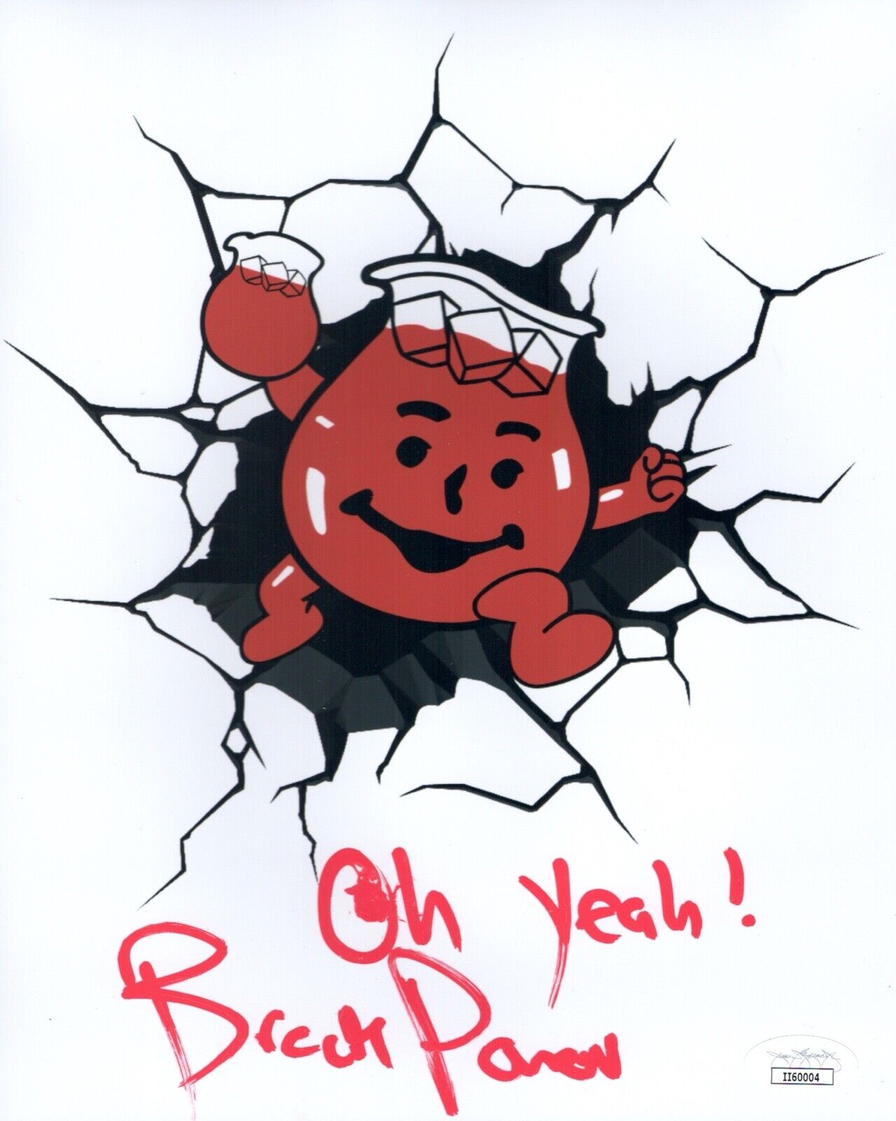 BROCK POWELL Signed 8x10 Photo Poster painting KOOL-AID MAN Autograph OH Yeah! JSA COA Cert