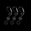 Outdoor lure fishing magnetic telescopic buckle, magnetic quick-release outdoor carabiner, elastic lanyard, anti-loss wrist strap buckle