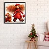 Girl & Dog-Full Square Diamond Painting(35x35cm)